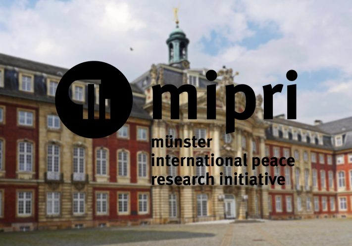 Im Vordergrund ist das mipri-Logo abgebildet, im Hintergrund das Fürstbischöfliche Schloss Münster.